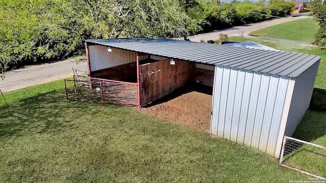 view of horse barn