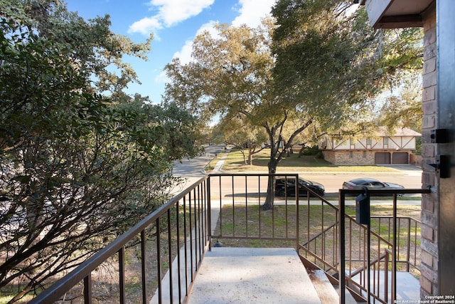 view of balcony