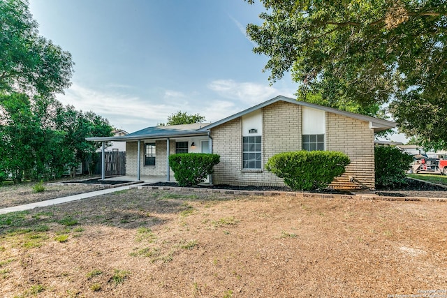 view of ranch-style home