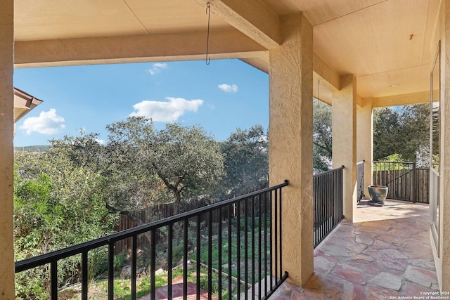 view of balcony