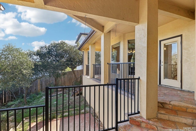 view of balcony