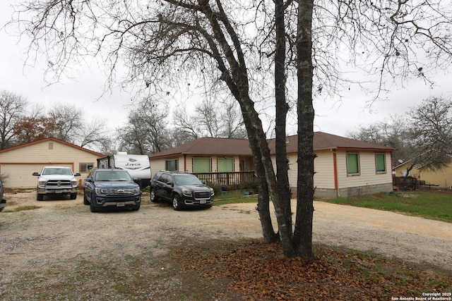 view of front of home