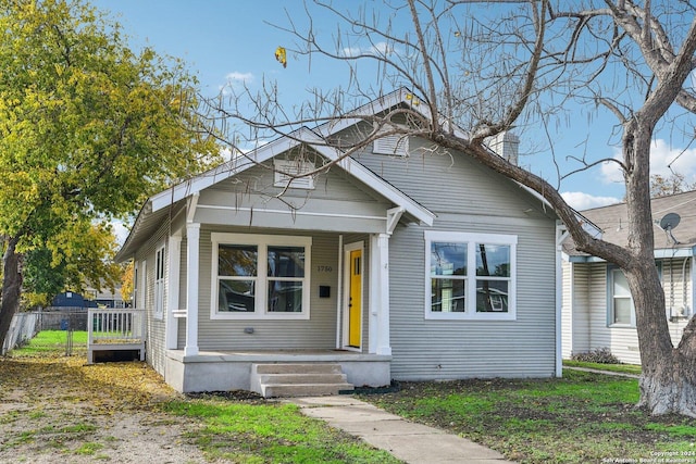 bungalow with covered porch