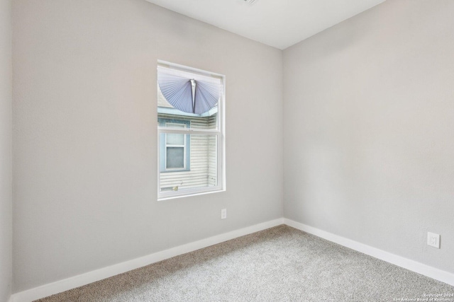 view of carpeted empty room