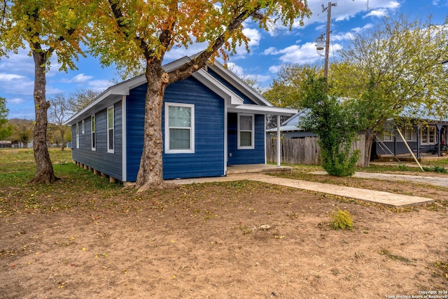 view of bungalow