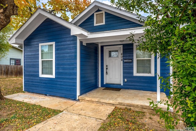 view of bungalow