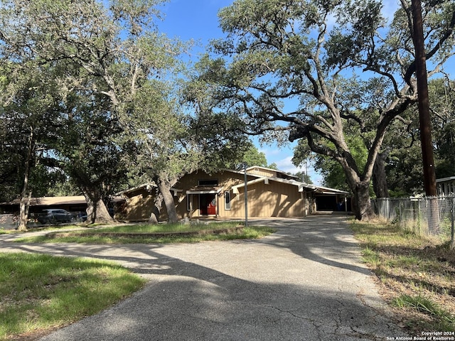 view of front of home