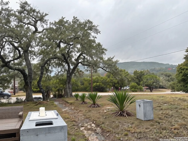 1306 Canyon Trce, Canyon Lake, TX 78133 - view of yard with a mountain view
