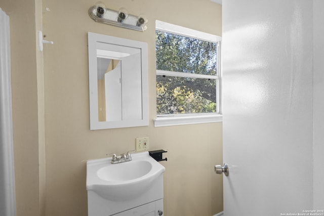 bathroom featuring vanity