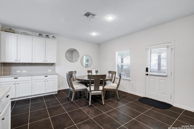 view of tiled dining space