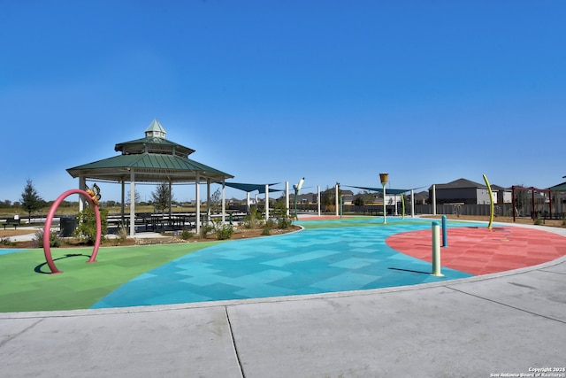 surrounding community with a gazebo