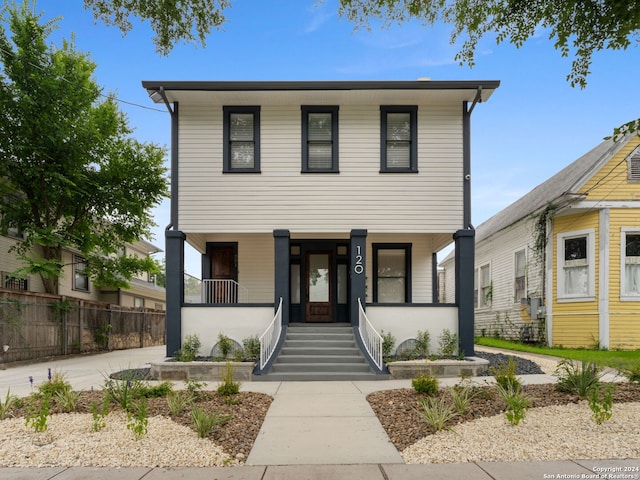 view of front facade with covered porch