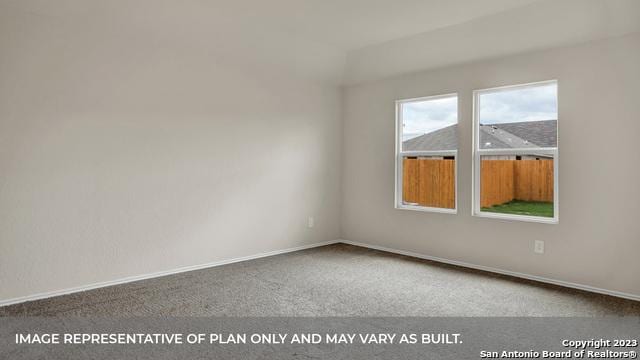 view of carpeted empty room