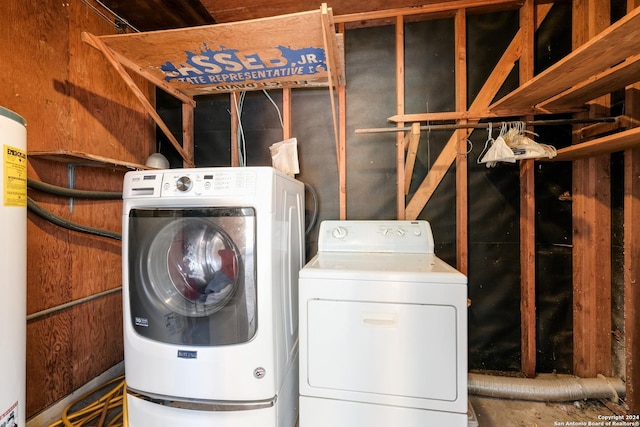 laundry area featuring washer and dryer