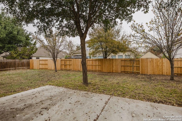 view of yard with a patio