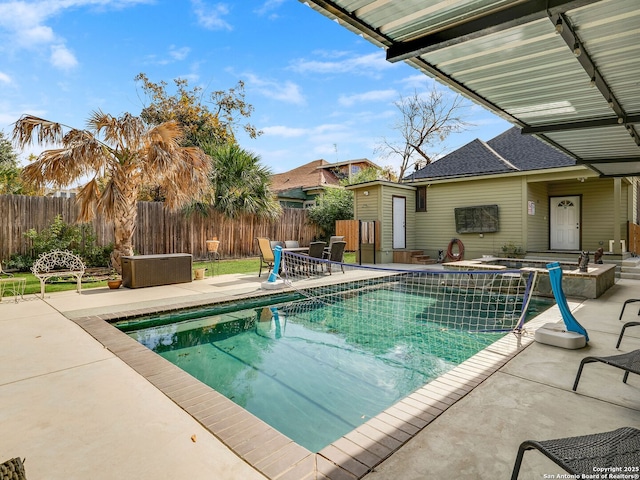 view of pool with a patio area