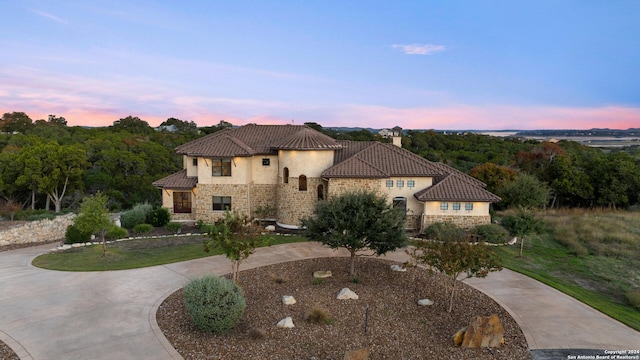 view of mediterranean / spanish-style house