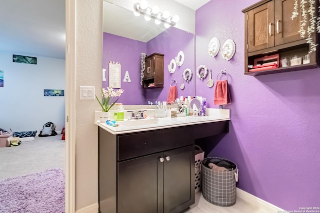 bathroom featuring vanity