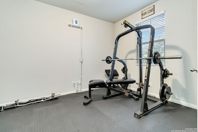 view of exercise room