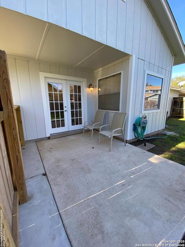 view of patio / terrace with french doors