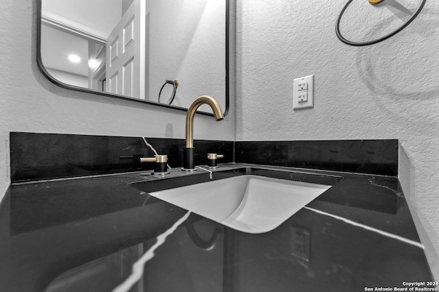 interior details featuring sink