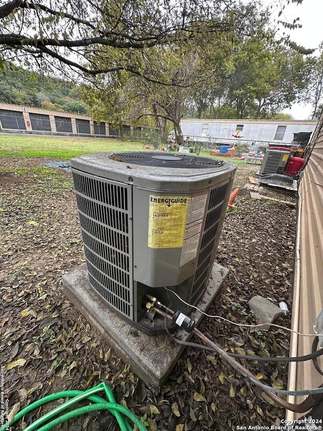 exterior details with central AC unit