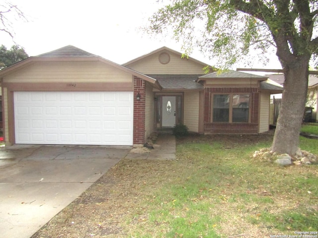 ranch-style house with a garage