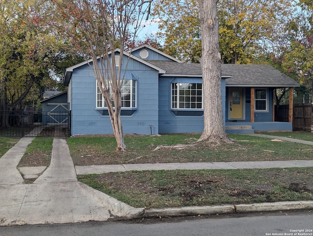 view of front of property with covered porch