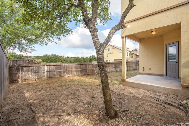 view of yard featuring a patio