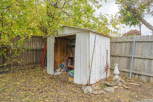 view of outdoor structure