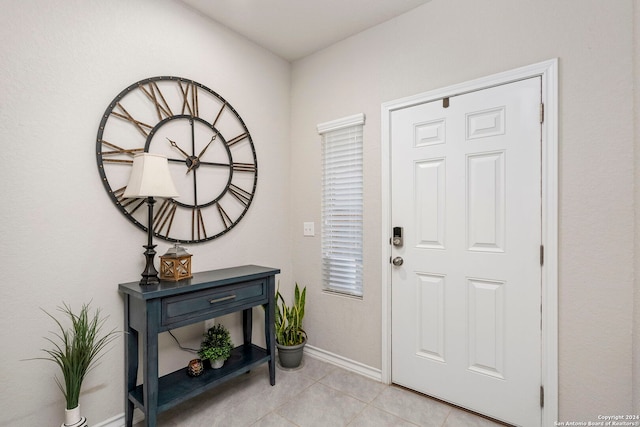 view of tiled entryway