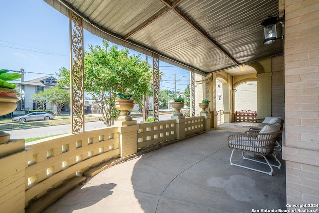 view of patio / terrace featuring a porch