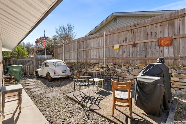 view of patio / terrace featuring area for grilling