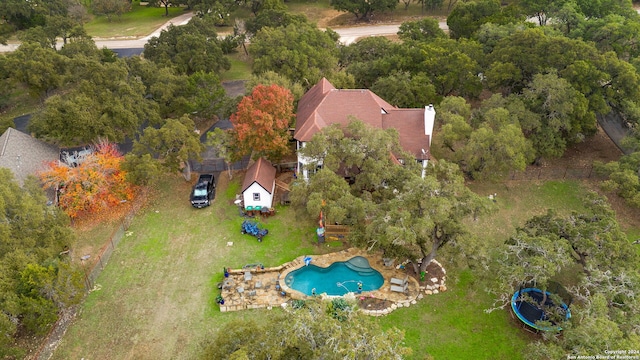 birds eye view of property