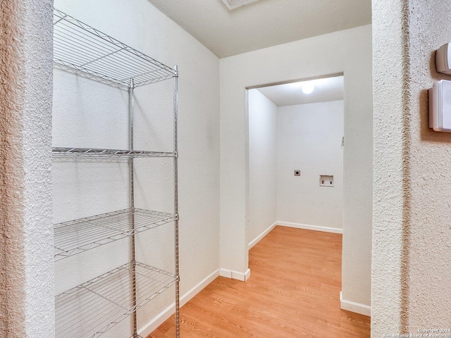 interior space featuring wood-type flooring