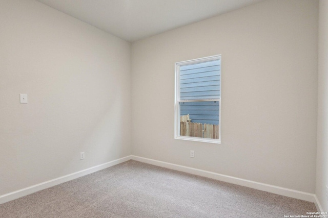 view of carpeted empty room