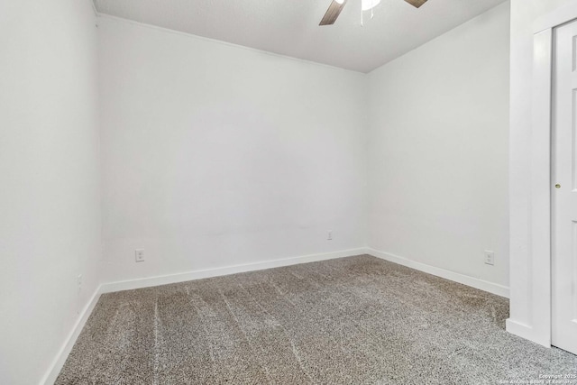 1206 W Hein Rd, San Antonio, TX 78220 - carpeted spare room featuring baseboards and a ceiling fan