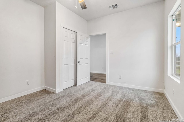 1206 W Hein Rd, San Antonio, TX 78220 - unfurnished bedroom with visible vents, baseboards, and carpet flooring