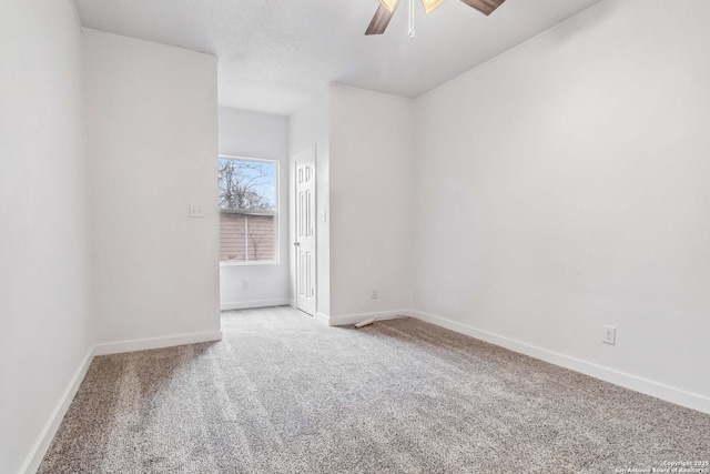 1206 W Hein Rd, San Antonio, TX 78220 - unfurnished room with light carpet, a ceiling fan, and baseboards