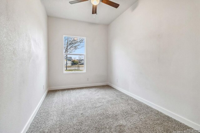 1206 W Hein Rd, San Antonio, TX 78220 - unfurnished room with ceiling fan, baseboards, and carpet