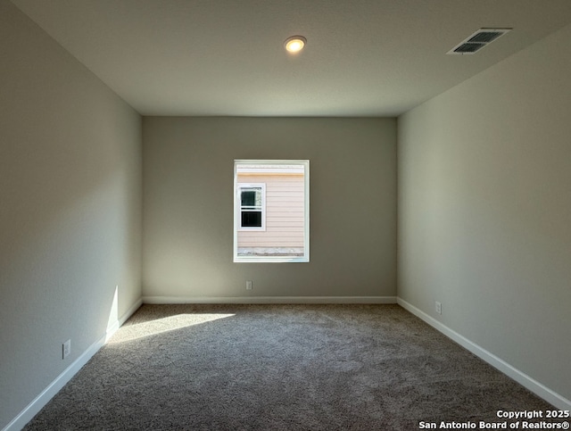 view of carpeted empty room