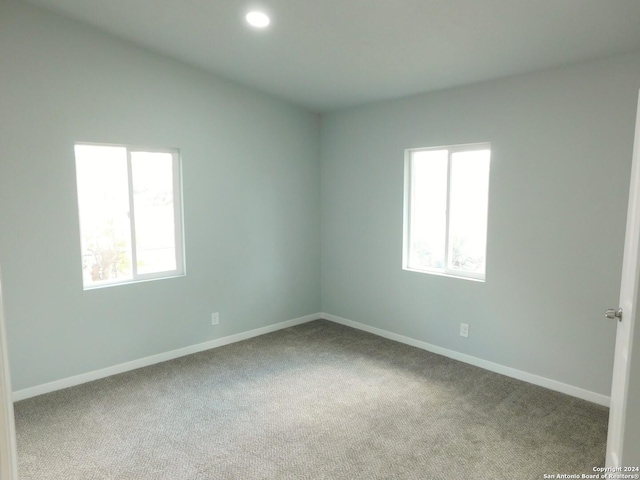 empty room with carpet flooring and plenty of natural light