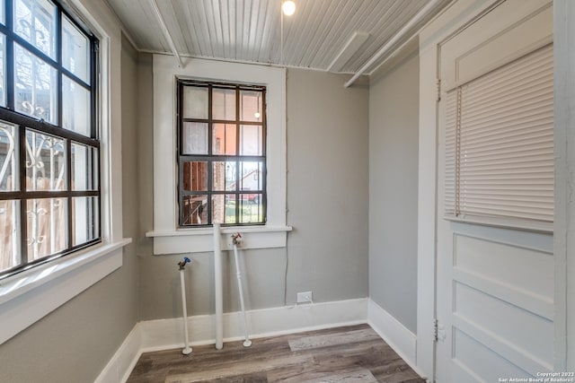 interior space featuring hardwood / wood-style floors