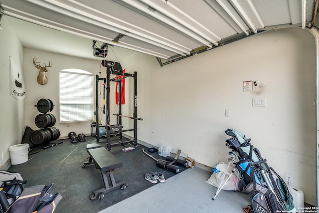 view of exercise room