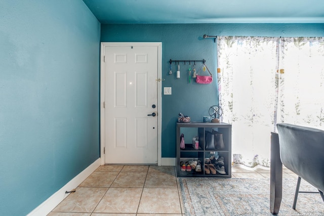 view of tiled entryway