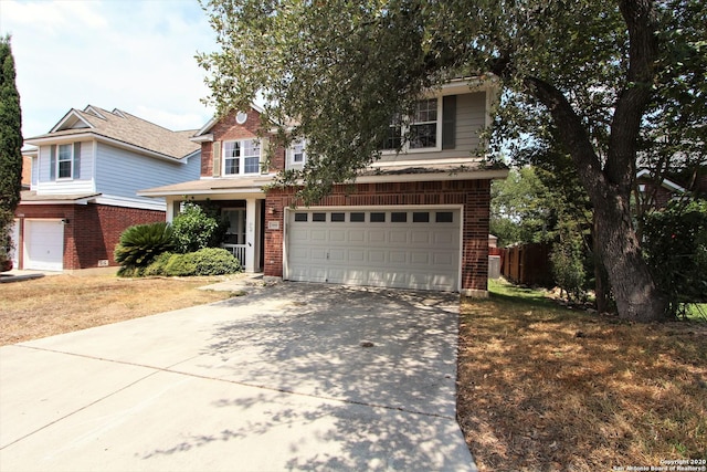 view of front of home featuring a garage