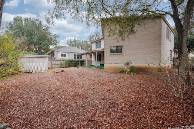 view of back of property