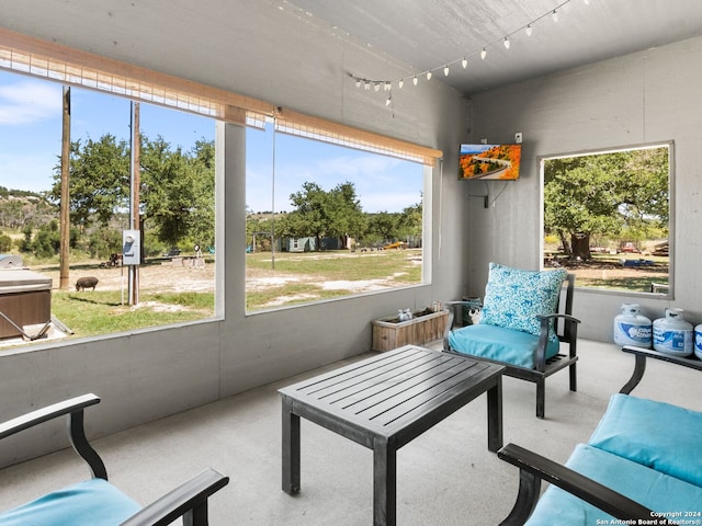 view of sunroom / solarium