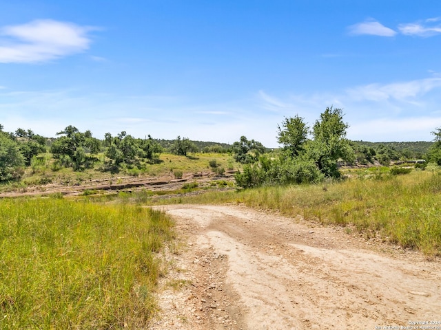 view of road featuring a rural view