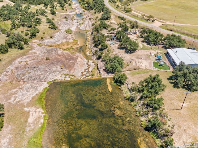 bird's eye view with a rural view